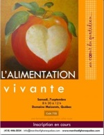 ATELIER L'alimentation vivante au cour du quotidien- Samedi 7 septembre